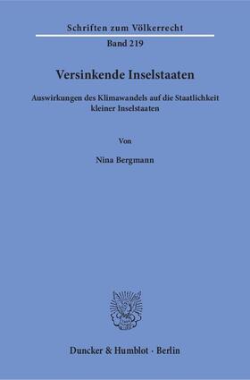 Bergmann |  Versinkende Inselstaaten | Buch |  Sack Fachmedien