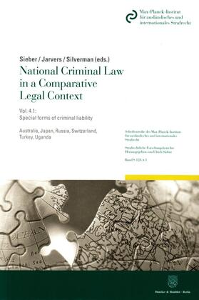 Sieber / Jarvers / Silverman |  National Criminal Law in a Comparative Legal Context | Buch |  Sack Fachmedien