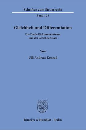 Konrad |  Konrad, U: Gleichheit und Differentiation | Buch |  Sack Fachmedien