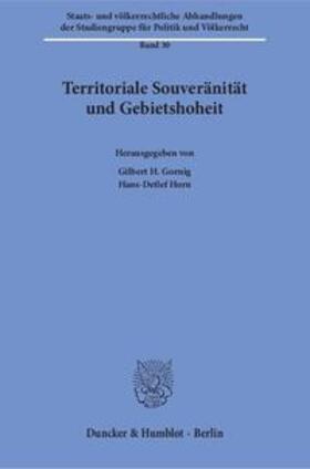 Gornig / Horn |  Territoriale Souveränität und Gebietshoheit | Buch |  Sack Fachmedien