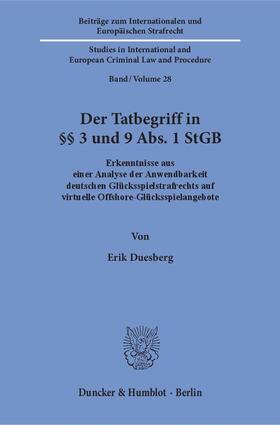 Duesberg |  Der Tatbegriff in §§ 3 und 9 Abs. 1 StGB | Buch |  Sack Fachmedien