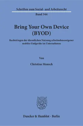 Monsch |  Bring Your Own Device (BYOD). | Buch |  Sack Fachmedien