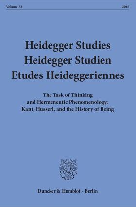 Emad / Herrmann / Coriando |  Heidegger Studies / Heidegger Studien / Etudes Heideggeriennes | Buch |  Sack Fachmedien