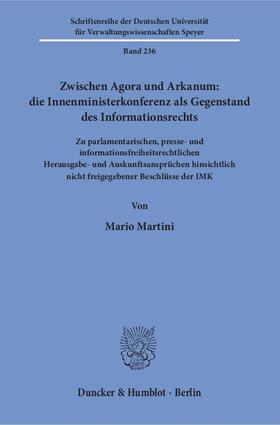 Martini |  Martini, M: Zwischen Agora und Arkanum | Buch |  Sack Fachmedien