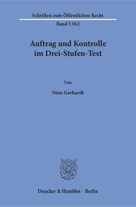 Gerhardt |  Gerhardt, N: Auftrag und Kontrolle im Drei-Stufen-Test | Buch |  Sack Fachmedien