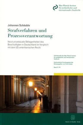 Schäuble |  Strafverfahren und Prozessverantwortung | Buch |  Sack Fachmedien