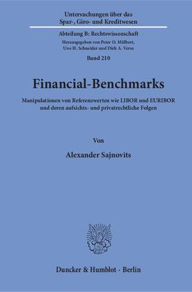 Sajnovits |  Financial-Benchmarks | Buch |  Sack Fachmedien