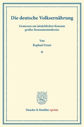 May |  Die deutsche Volksernährung | Buch |  Sack Fachmedien