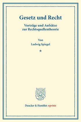 Spiegel |  Gesetz und Recht. | Buch |  Sack Fachmedien