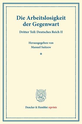 Saitzew |  Die Arbeitslosigkeit der Gegenwart. | Buch |  Sack Fachmedien