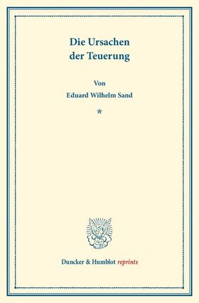 Sand |  Die Ursachen der Teuerung | Buch |  Sack Fachmedien