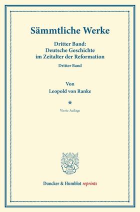 Ranke |  Sämmtliche Werke. | Buch |  Sack Fachmedien