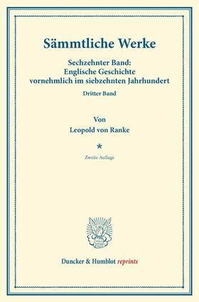 Ranke |  Sämmtliche Werke. | Buch |  Sack Fachmedien