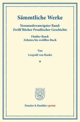 Ranke |  Sämmtliche Werke. | Buch |  Sack Fachmedien