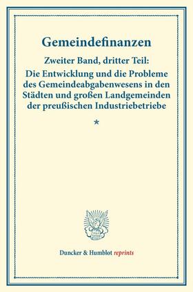 Gemeindefinanzen. | Buch | 978-3-428-17383-9 | sack.de