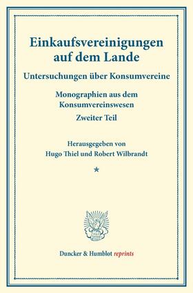 Thiel / Wilbrandt |  Einkaufsvereinigungen auf dem Lande. | Buch |  Sack Fachmedien
