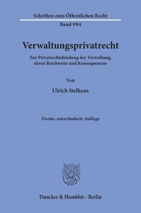 Stelkens |  Verwaltungsprivatrecht. | Buch |  Sack Fachmedien