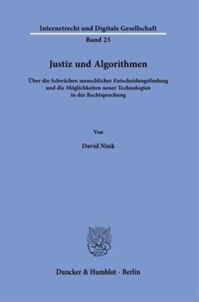 Nink |  Justiz und Algorithmen. | Buch |  Sack Fachmedien