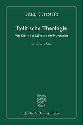 Schmitt |  Politische Theologie. | Buch |  Sack Fachmedien