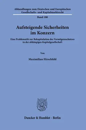 Hirschfeld |  Aufsteigende Sicherheiten im Konzern. | Buch |  Sack Fachmedien