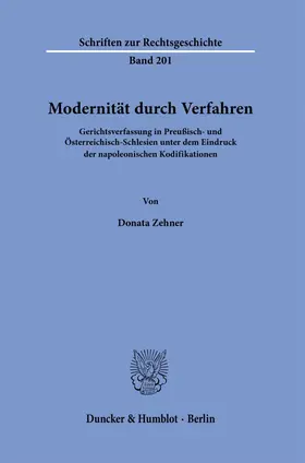 Zehner |  Modernität durch Verfahren. | Buch |  Sack Fachmedien