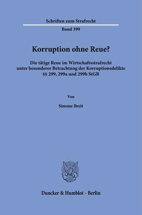 Breit |  Korruption ohne Reue? | Buch |  Sack Fachmedien