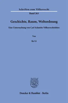 Li |  Geschichte, Raum, Weltordnung | Buch |  Sack Fachmedien