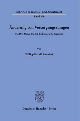 Zinndorf |  Änderung von Versorgungszusagen | Buch |  Sack Fachmedien