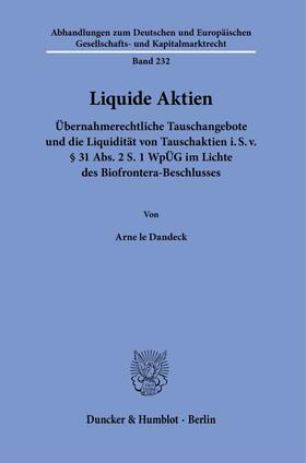 Dandeck |  Liquide Aktien. | Buch |  Sack Fachmedien