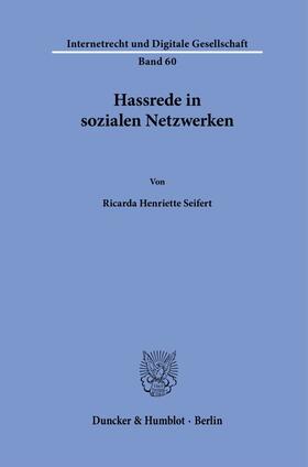 Seifert |  Hassrede in sozialen Netzwerken | Buch |  Sack Fachmedien