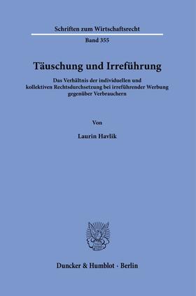 Havlik |  Täuschung und Irreführung | Buch |  Sack Fachmedien