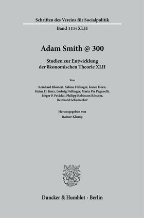 Klump |  Adam Smith @ 300 | Buch |  Sack Fachmedien