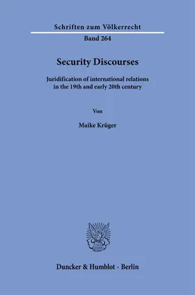 Krüger |  Security Discourses | Buch |  Sack Fachmedien