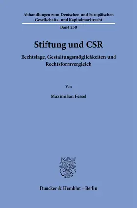 Fessel |  Stiftung und CSR | Buch |  Sack Fachmedien