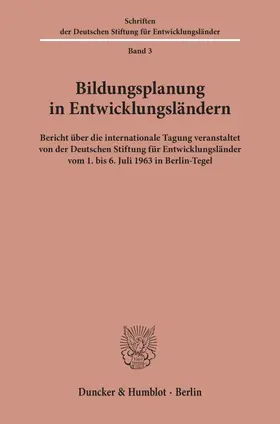  Bildungsplanung in Entwicklungsländern. | eBook | Sack Fachmedien