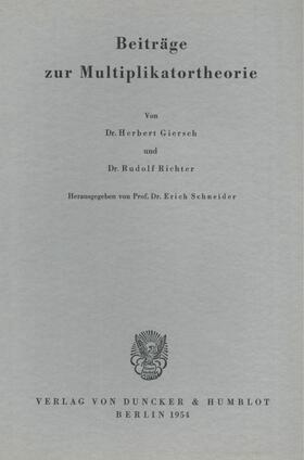 Schneider | Beiträge zur Multiplikatortheorie. | E-Book | sack.de