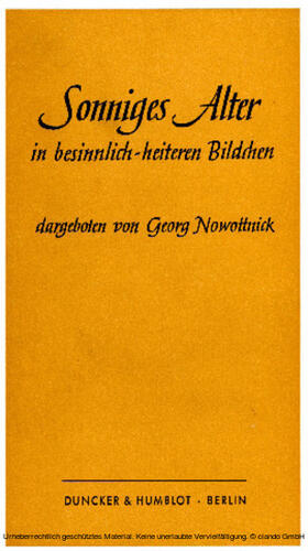 Nowottnick |  Sonniges Alter in besinnlich-heiteren Bildchen. | eBook | Sack Fachmedien