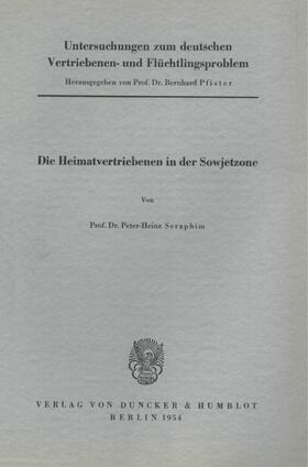 Pfister |  Untersuchungen zum deutschen Vertriebenen- und Flüchtlingsproblem. | eBook | Sack Fachmedien