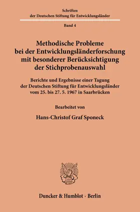  Methodische Probleme bei der Entwicklungsländerforschung mit besonderer Berücksichtigung der Stichprobenauswahl. | eBook | Sack Fachmedien