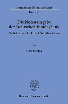 Pfennig |  Die Notenausgabe der Deutschen Bundesbank. | eBook | Sack Fachmedien