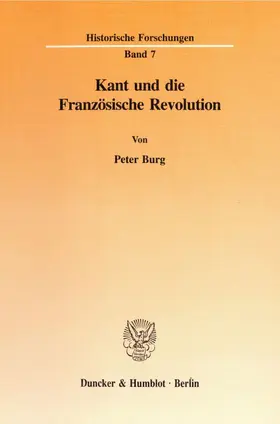 Burg |  Kant und die Französische Revolution. | eBook | Sack Fachmedien