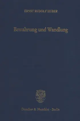 Huber |  Bewahrung und Wandlung. | eBook | Sack Fachmedien