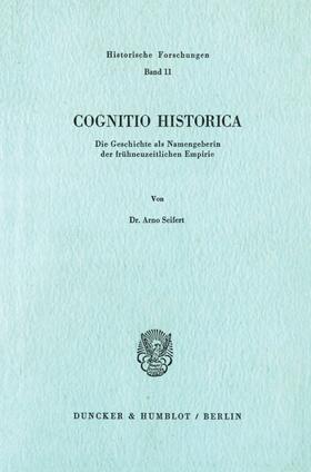 Seifert |  Cognitio Historica. | eBook | Sack Fachmedien