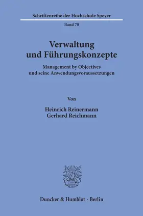 Reinermann / Reichmann |  Verwaltung und Führungskonzepte. | eBook | Sack Fachmedien