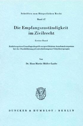 Müller-Laube |  Die Empfangszuständigkeit im Zivilrecht | eBook | Sack Fachmedien