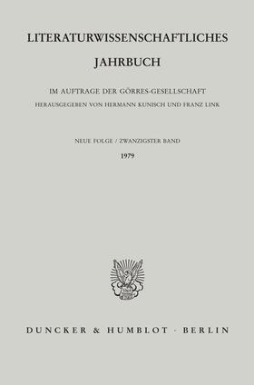 Kunisch / Link |  Literaturwissenschaftliches Jahrbuch | eBook | Sack Fachmedien