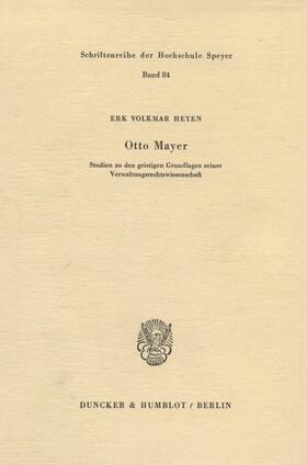 Heyen |  Otto Mayer. | eBook | Sack Fachmedien