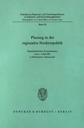 Müller |  Planung in der regionalen Strukturpolitik. | eBook | Sack Fachmedien