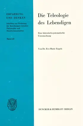 Engels |  Die Teleologie des Lebendigen. | eBook | Sack Fachmedien