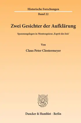 Clostermeyer |  Zwei Gesichter der Aufklärung. | eBook | Sack Fachmedien